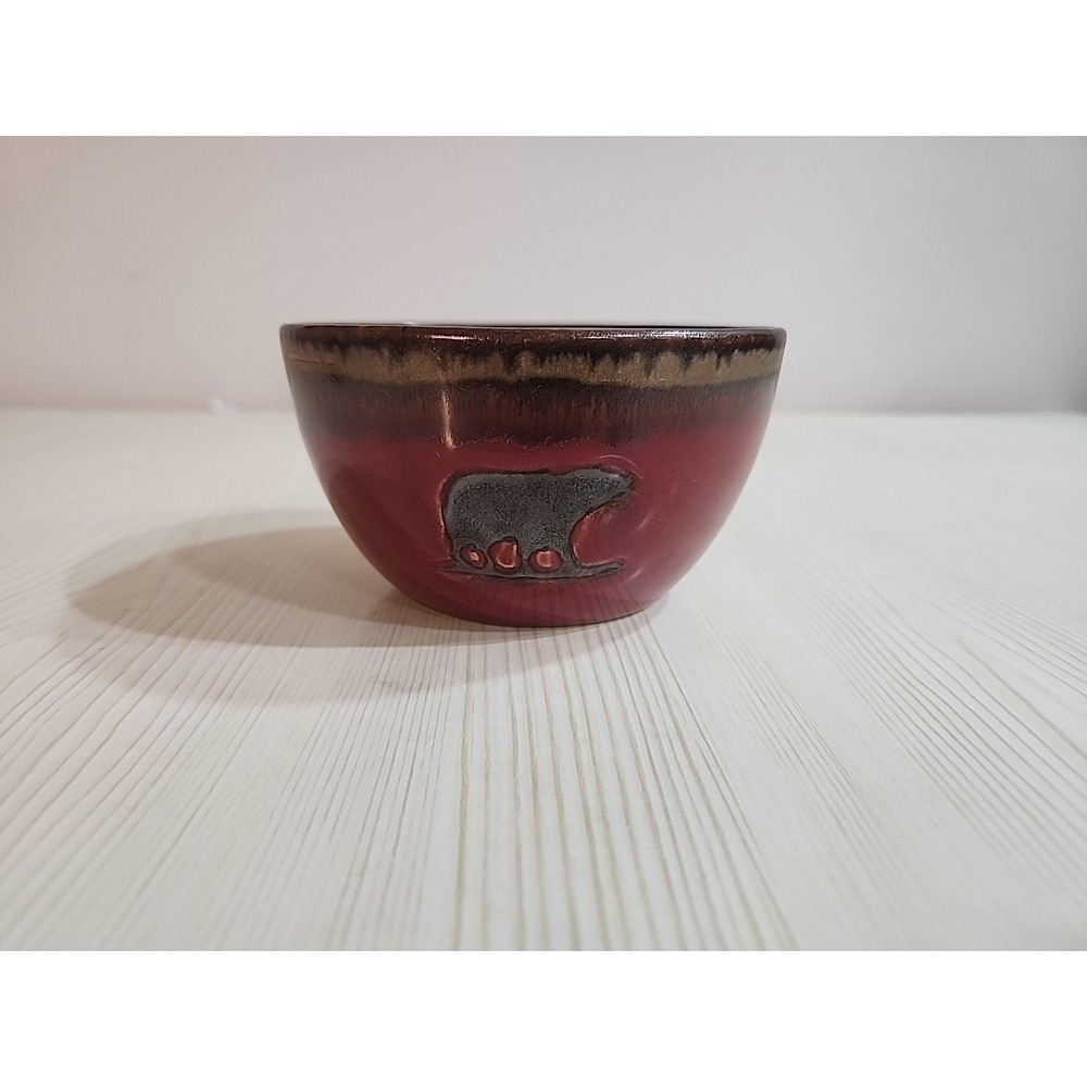 Woodland Collection Red Bear Bowl, 4.5 In